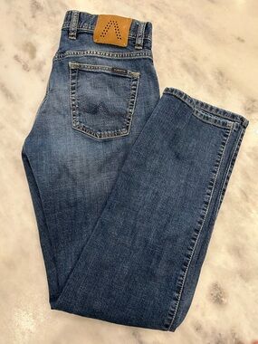 Alberto Men's Relaxed Jeans in Medium Blue